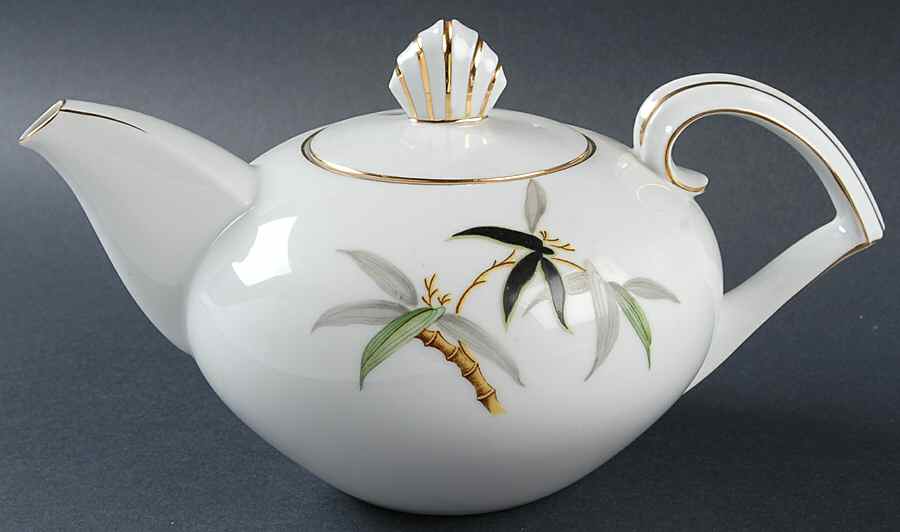 Black Bamboo Teapot & Lid by Narumi-1