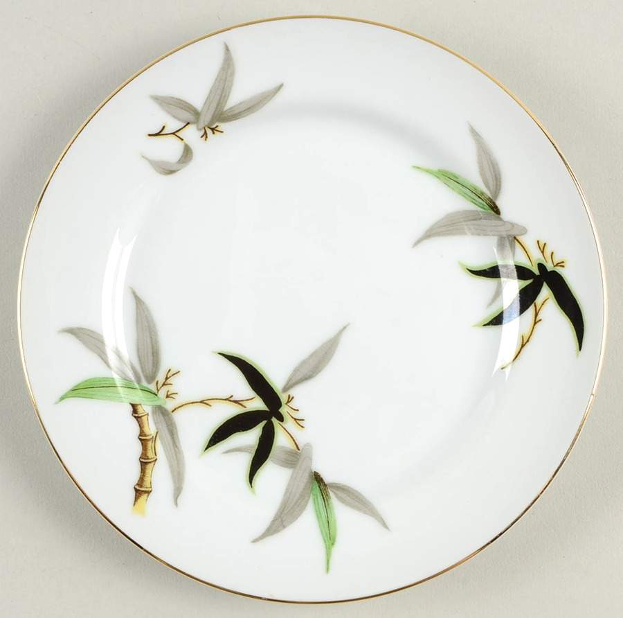 Black Bamboo Bread & Butter Plate by Narumi-1