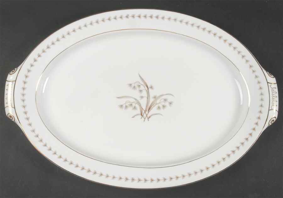 Charisse 17" Oval Serving Platter by Narumi-1