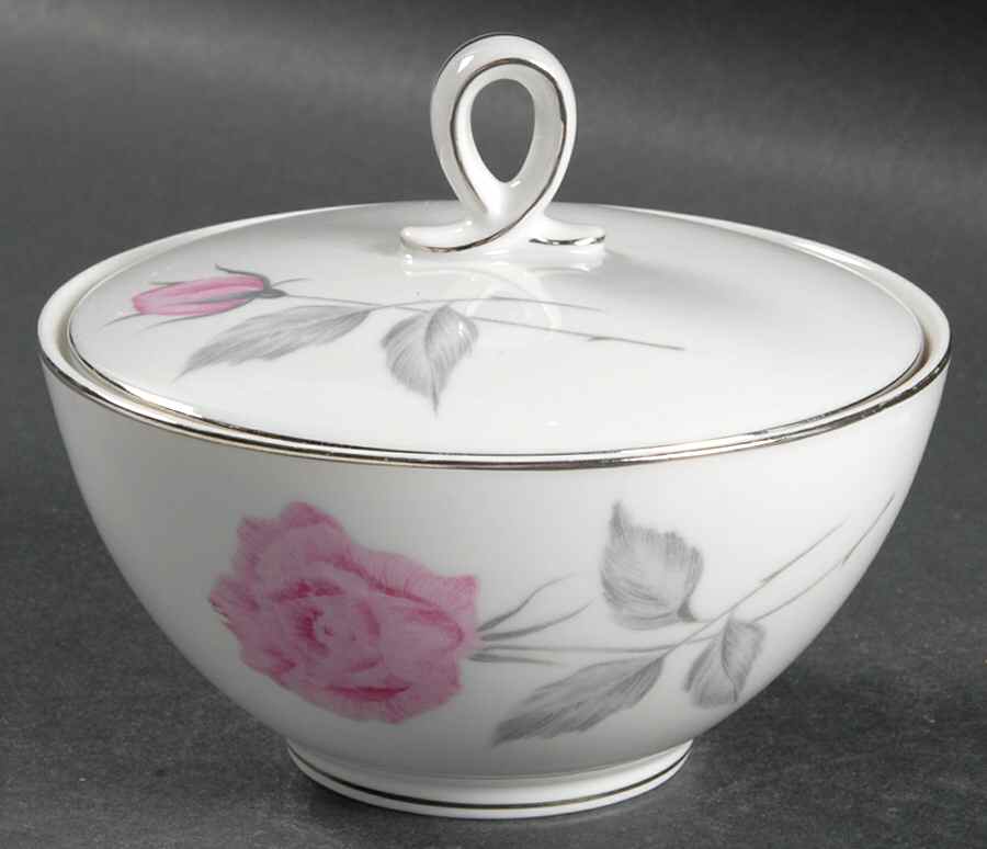 Classic Rose Sugar Bowl & Lid by Narumi-1