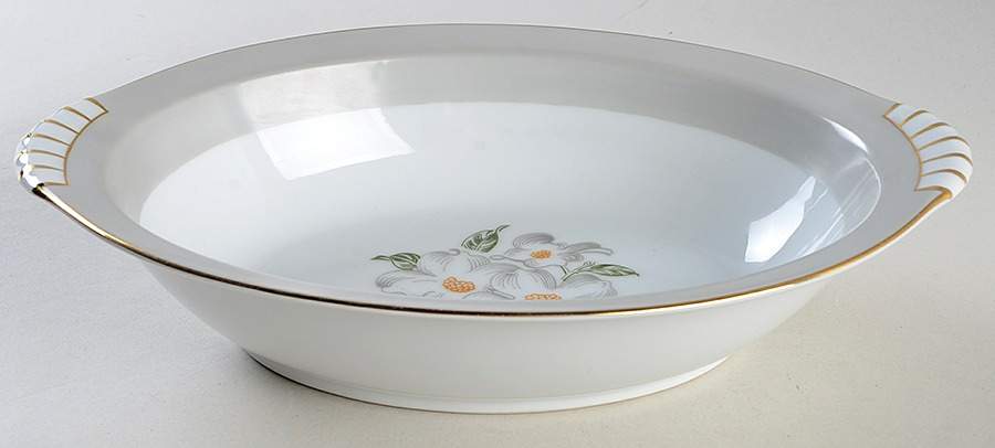 Dogwood 10" Oval Vegetable Bowl by Narumi-1