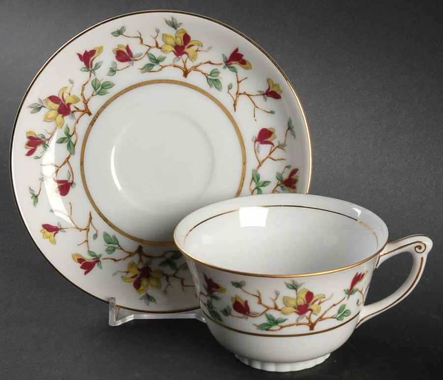 Encanto Flat Cup & Saucer Set by Narumi-1