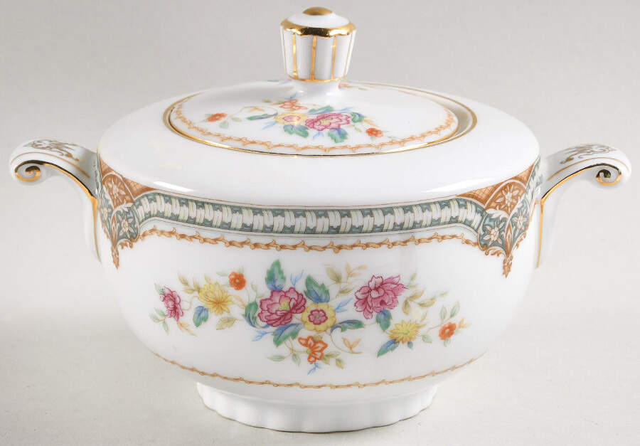 Fiesta Sugar Bowl & Lid by Narumi-1