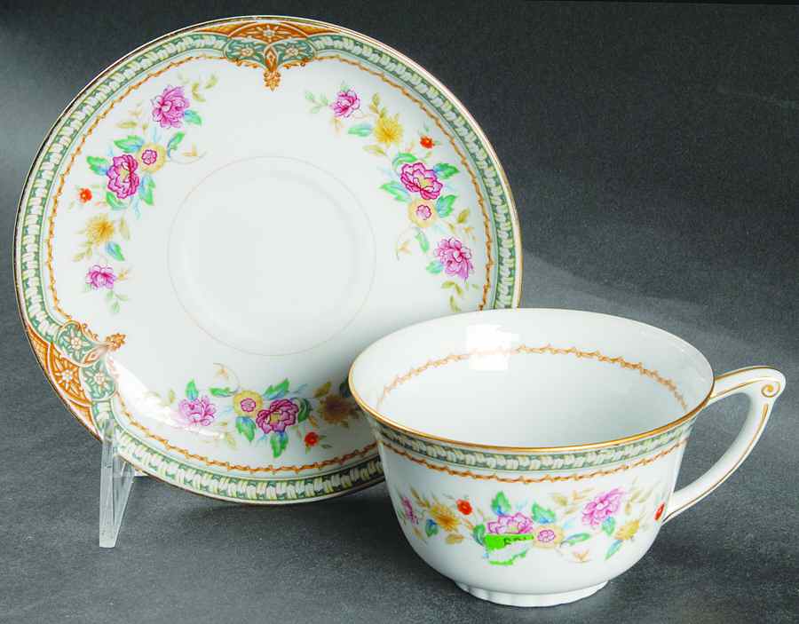 Fiesta Flat Cup & Saucer Set by Narumi-1