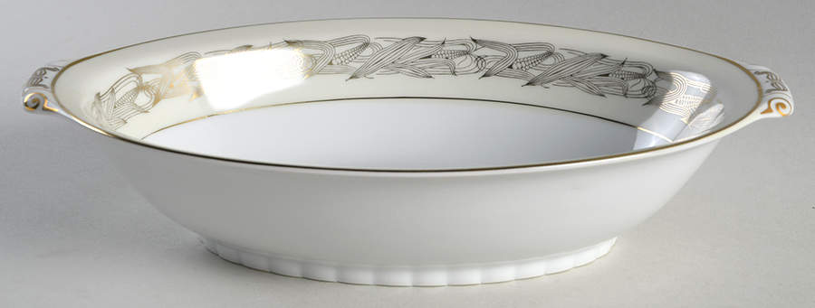Golden Corn 10" Oval Vegetable Bowl by Narumi-1