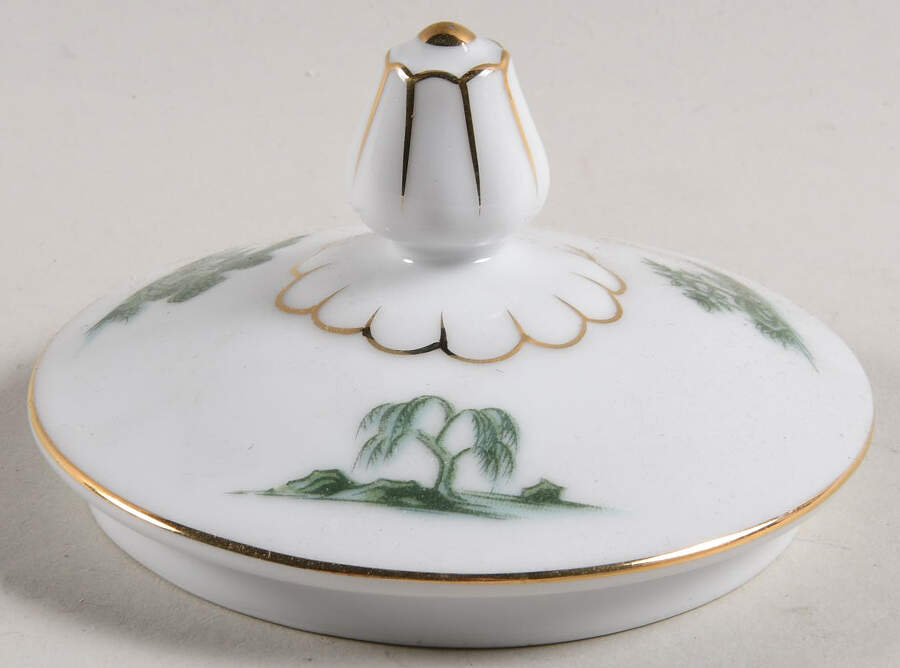 Green Willow Lid for Sugar Bowl by Narumi-1