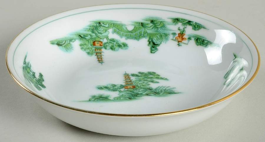 Green Willow Fruit/Dessert (Sauce) Bowl by Narumi-1