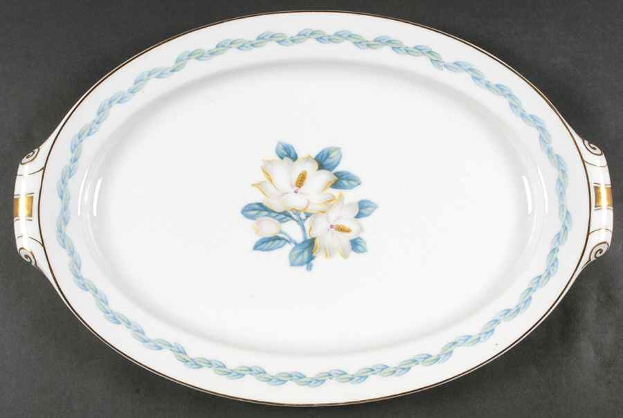 Magnolia 17" Oval Serving Platter by Narumi-1