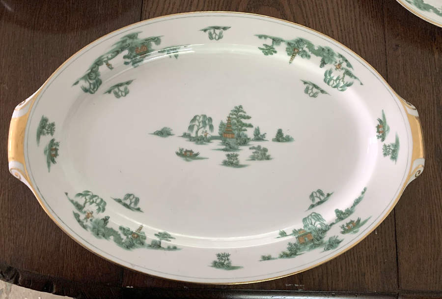 Manchu 17" Oval Serving Platter by Narumi-1