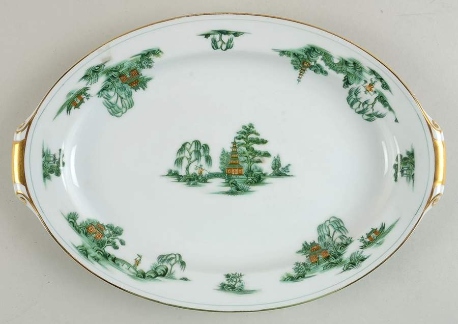 Manchu 12" Oval Serving Platter by Narumi-1