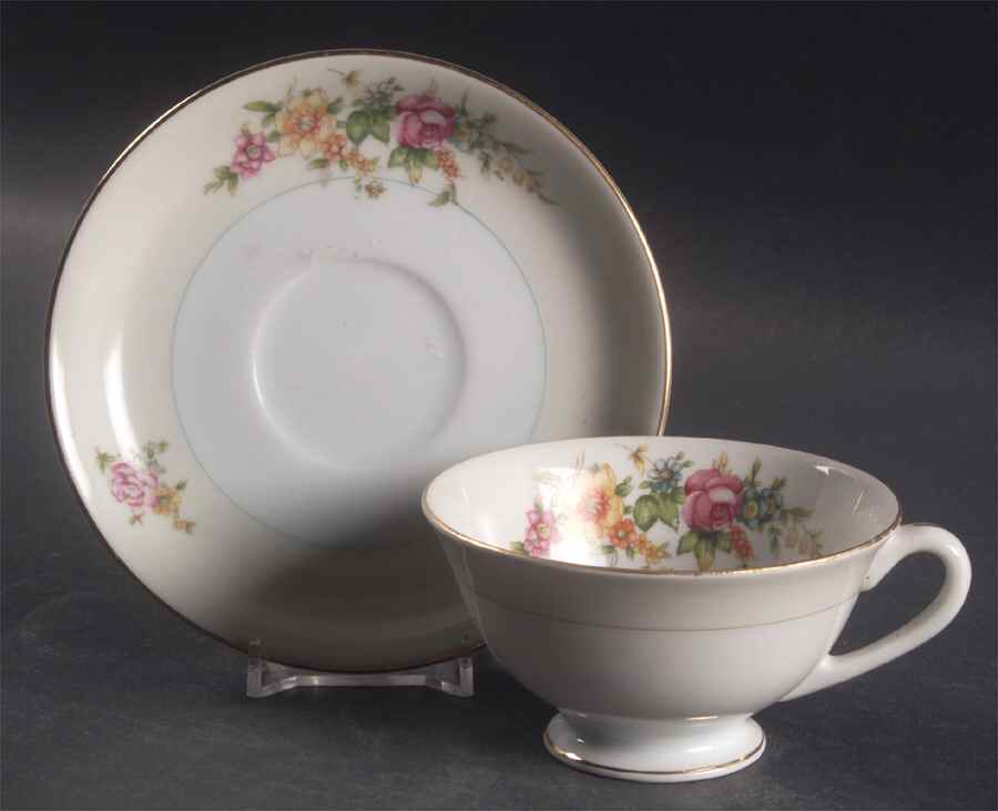 Merivale Footed Cup & Saucer Set by Narumi-1