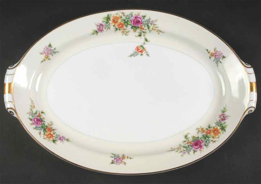 Merivale 17" Oval Serving Platter by Narumi-1