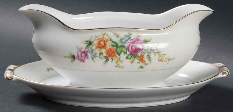Merivale Gravy Boat with Attached Underplate by Narumi-1