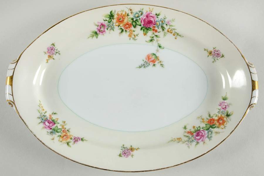 Merivale 13" Oval Serving Platter by Narumi-1