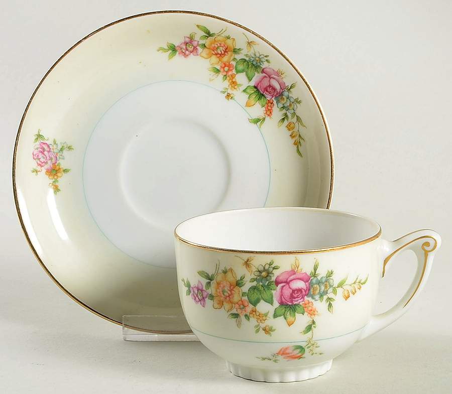 Merivale Flat Cup & Saucer Set by Narumi-1