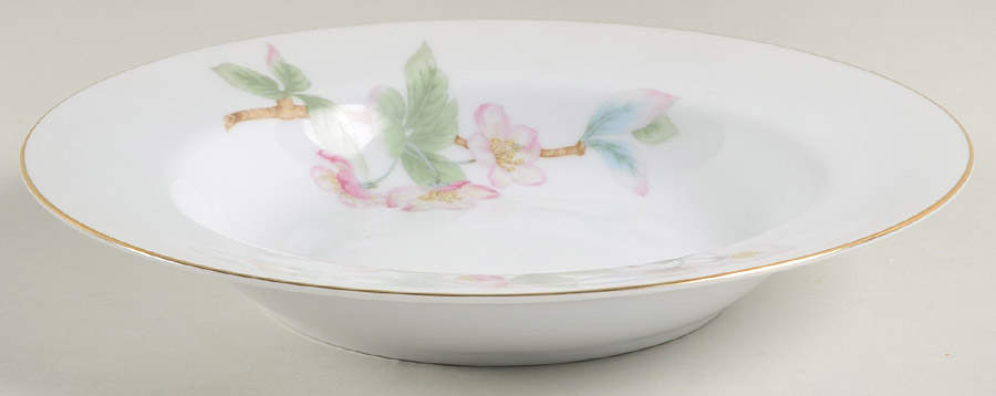 Mountain Cherry Rim Soup Bowl by Narumi-1