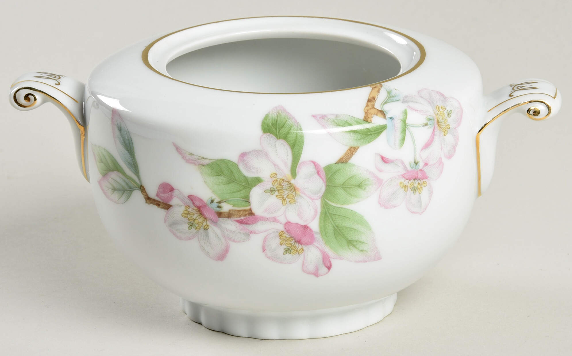 Mountain Cherry Sugar Bowl No Lid by Narumi-1