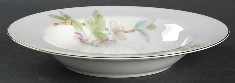 Mountain Cherry Rim Soup Bowl by Narumi-1