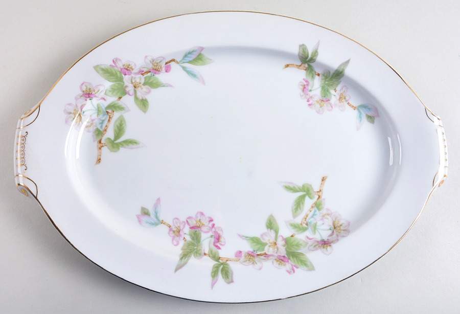 Mountain Cherry 17" Oval Serving Platter by Narumi-1