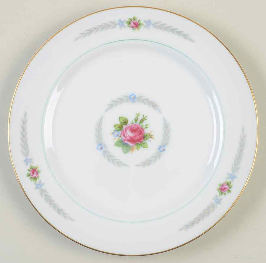 Olive Leaves Salad Plate by Narumi-1