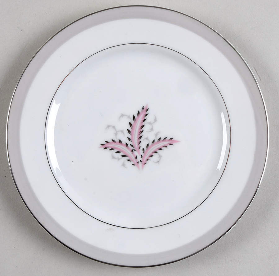 Olympia (Pink Flowers) Bread & Butter Plate by Narumi-1