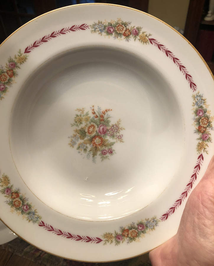 Oriole (No #) Rim Soup Bowl by Narumi-1
