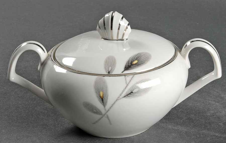 Oriental Pine Sugar Bowl & Lid by Narumi-1