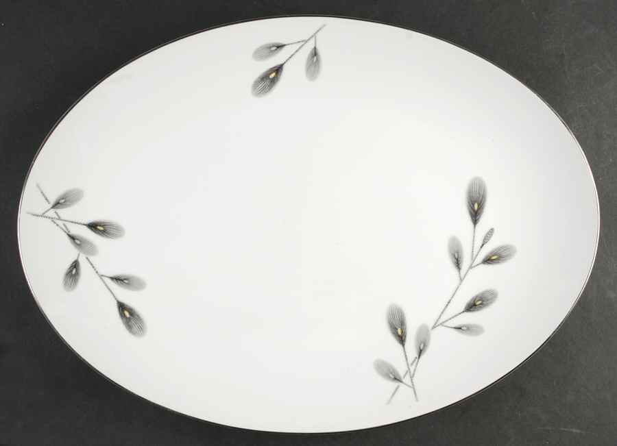 Oriental Pine 16" Oval Serving Platter by Narumi-1