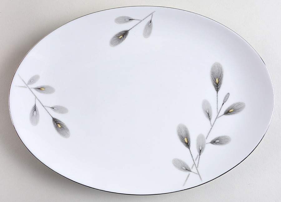 Oriental Pine 12" Oval Serving Platter by Narumi-1