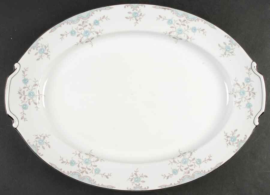Phoebe 17" Oval Serving Platter by Narumi-1
