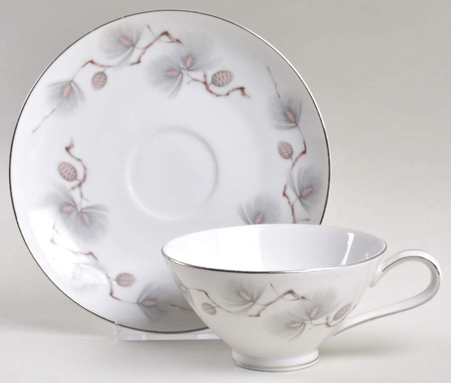 Pinehurst Footed Cup & Saucer Set by Narumi-1