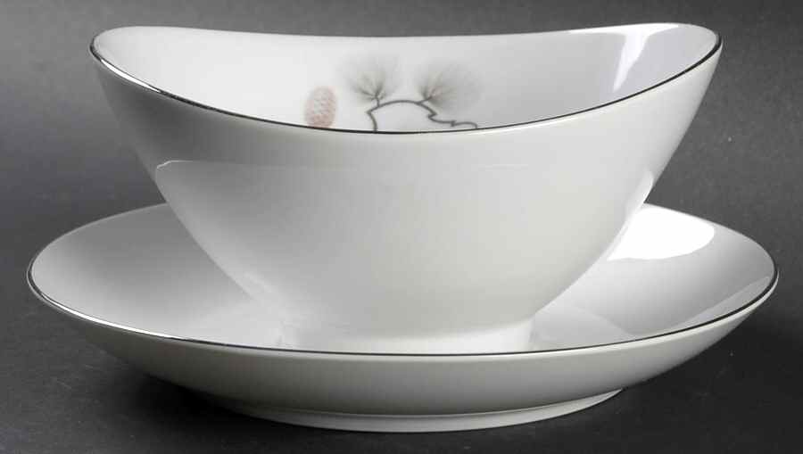 Pinecrest Gravy Boat with Attached Underplate by Narumi-1