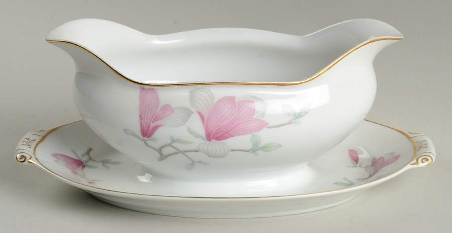 Rafael Gravy Boat with Attached Underplate by Narumi-1
