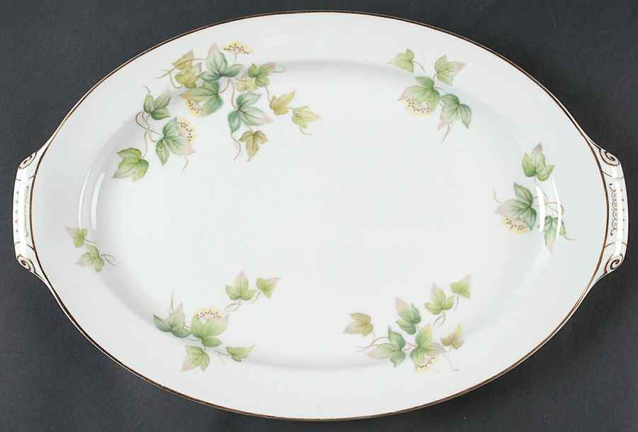 Ravenna 17" Oval Serving Platter by Narumi-1