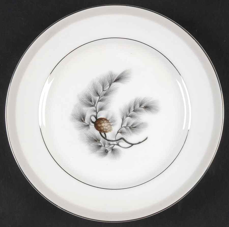 Silver Pine Salad Plate by Narumi-1