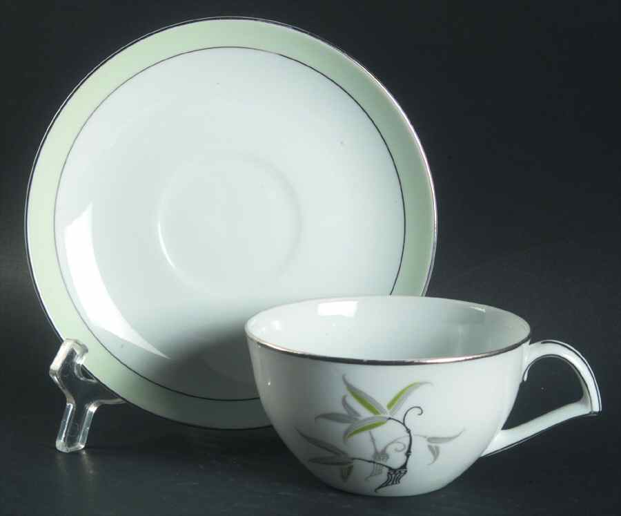 Southwind Flat Cup & Saucer Set by Narumi-1