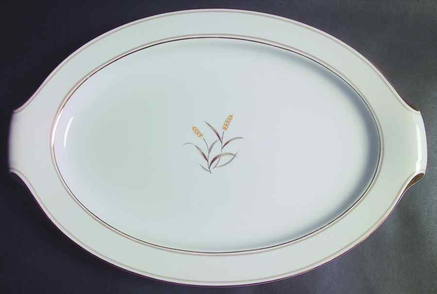 Wheat 17" Oval Serving Platter by Narumi-1