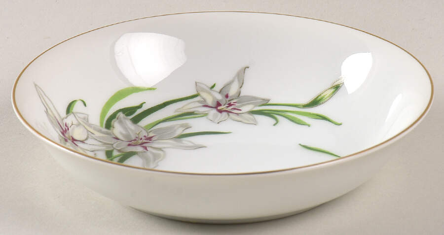White Lily Fruit/Dessert (Sauce) Bowl by Narumi-1