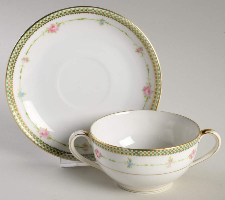 11634 Flat Bouillon Cup & Saucer by Noritake-1
