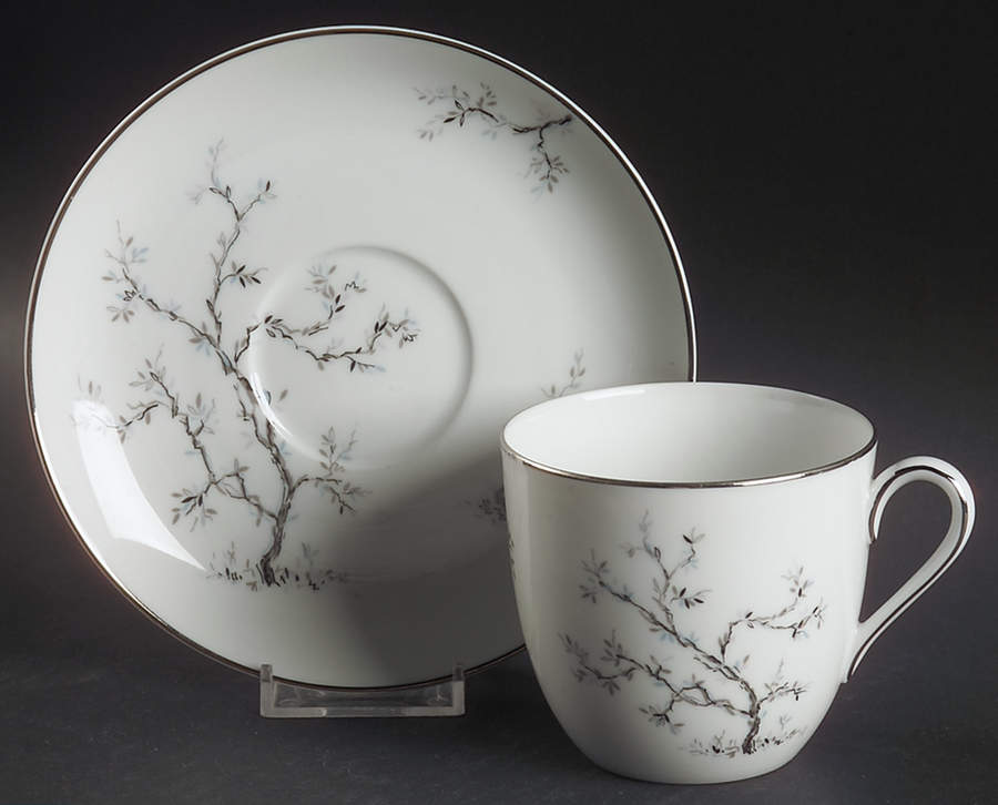 1386 Flat Cup & Saucer Set by Noritake-1