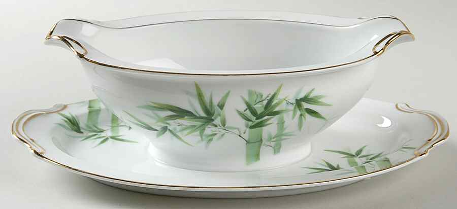 1538G Gravy Boat with Attached Underplate by Noritake-1