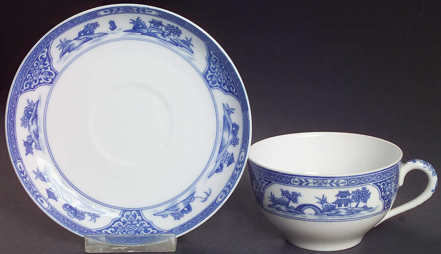 16033 Flat Cup & Saucer Set by Noritake-1