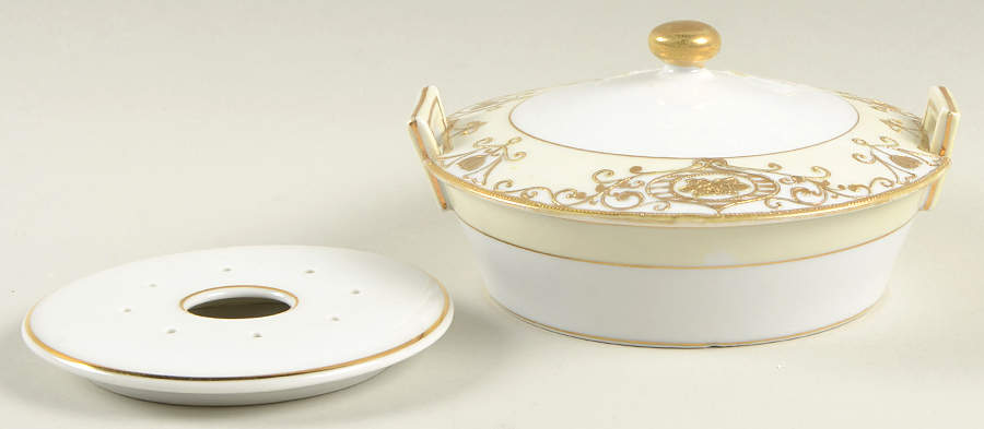 175 Butter Tub & Lid w/Strainer by Noritake-1