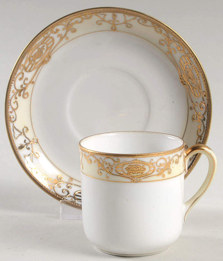 175 Flat Demitasse Cup & Saucer Set by Noritake-1
