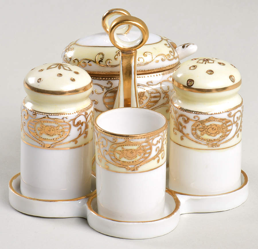 175 (7 Piece) Condiment (S/P,Mus,Spoon,Tph,Tray) by Noritake-1