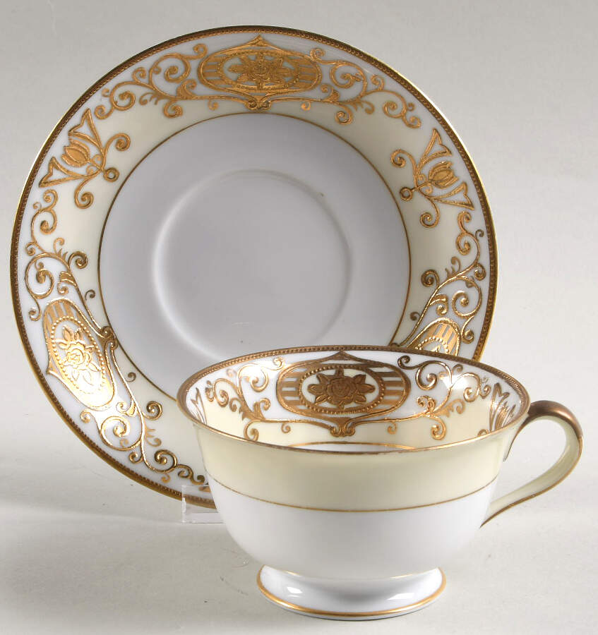 175 Footed Cup & Saucer Set by Noritake-1