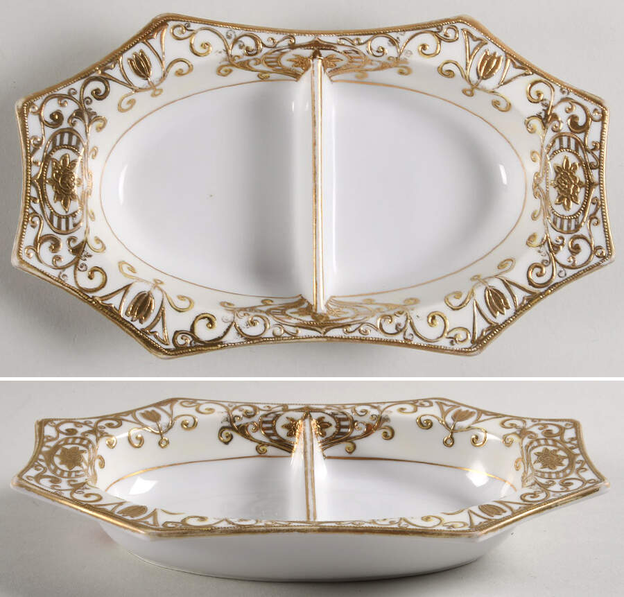 175 2-Part Octagonal Relish by Noritake-1