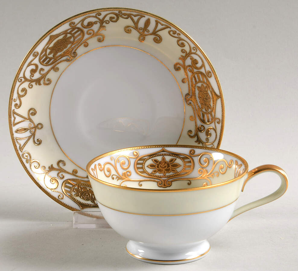 175 Footed Cup & Saucer Set by Noritake-1