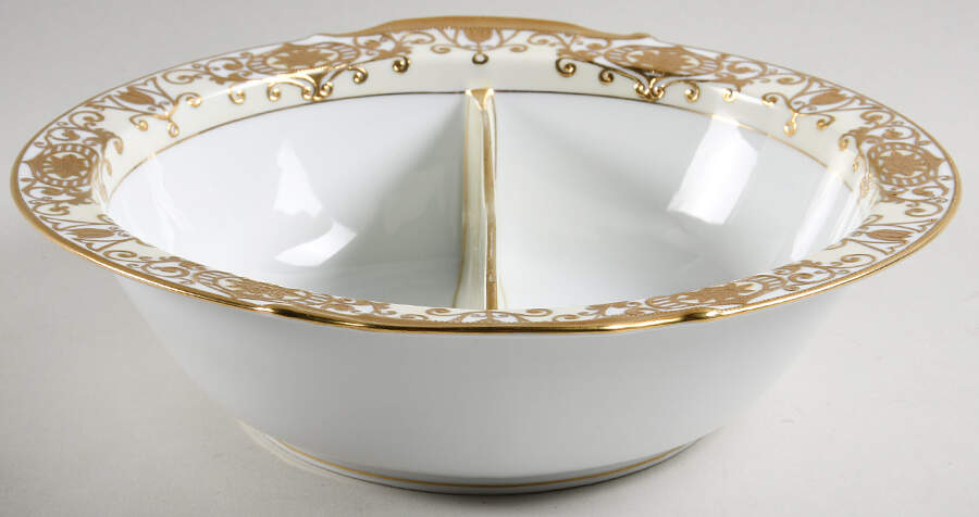 175 Round Divided Vegetable Bowl by Noritake-1