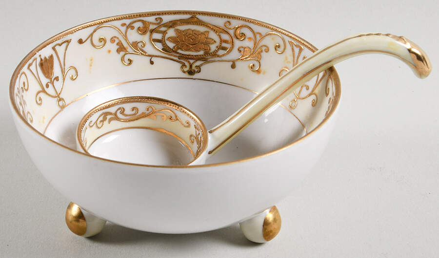 175 Whipped Cream Bowl and Ladle by Noritake-1